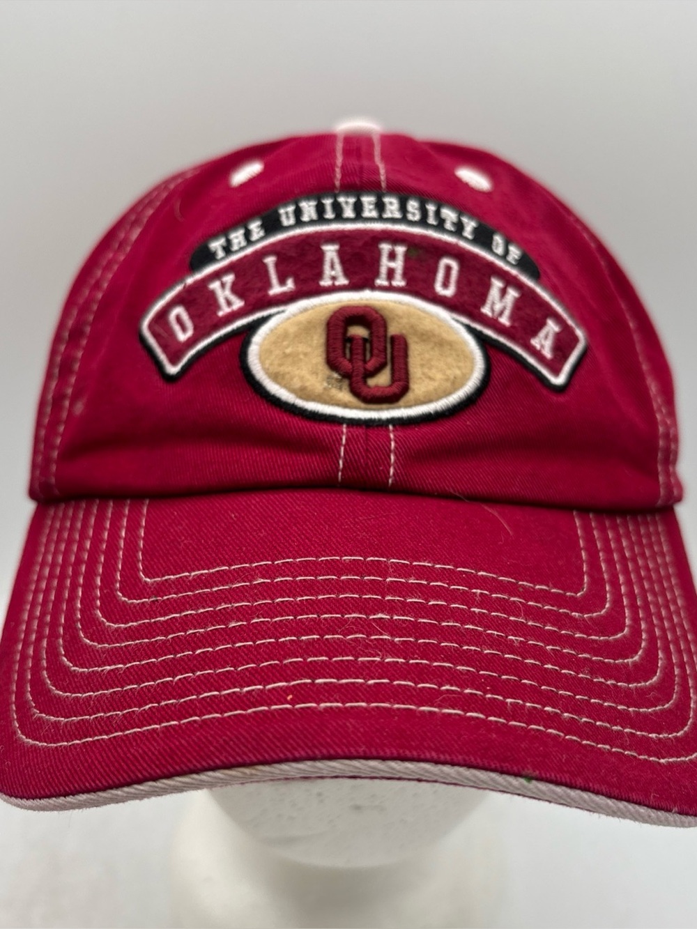 University Of Oklahoma Sooners Captivating Headgear Crimson Dad Strapback Hat